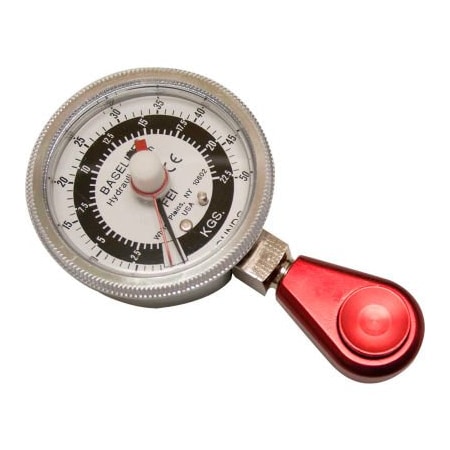 Fabrication Enterprises Baseline LiTE Hydraulic Pinch Gauge, 50 lb. Capacity, Red 12-0226